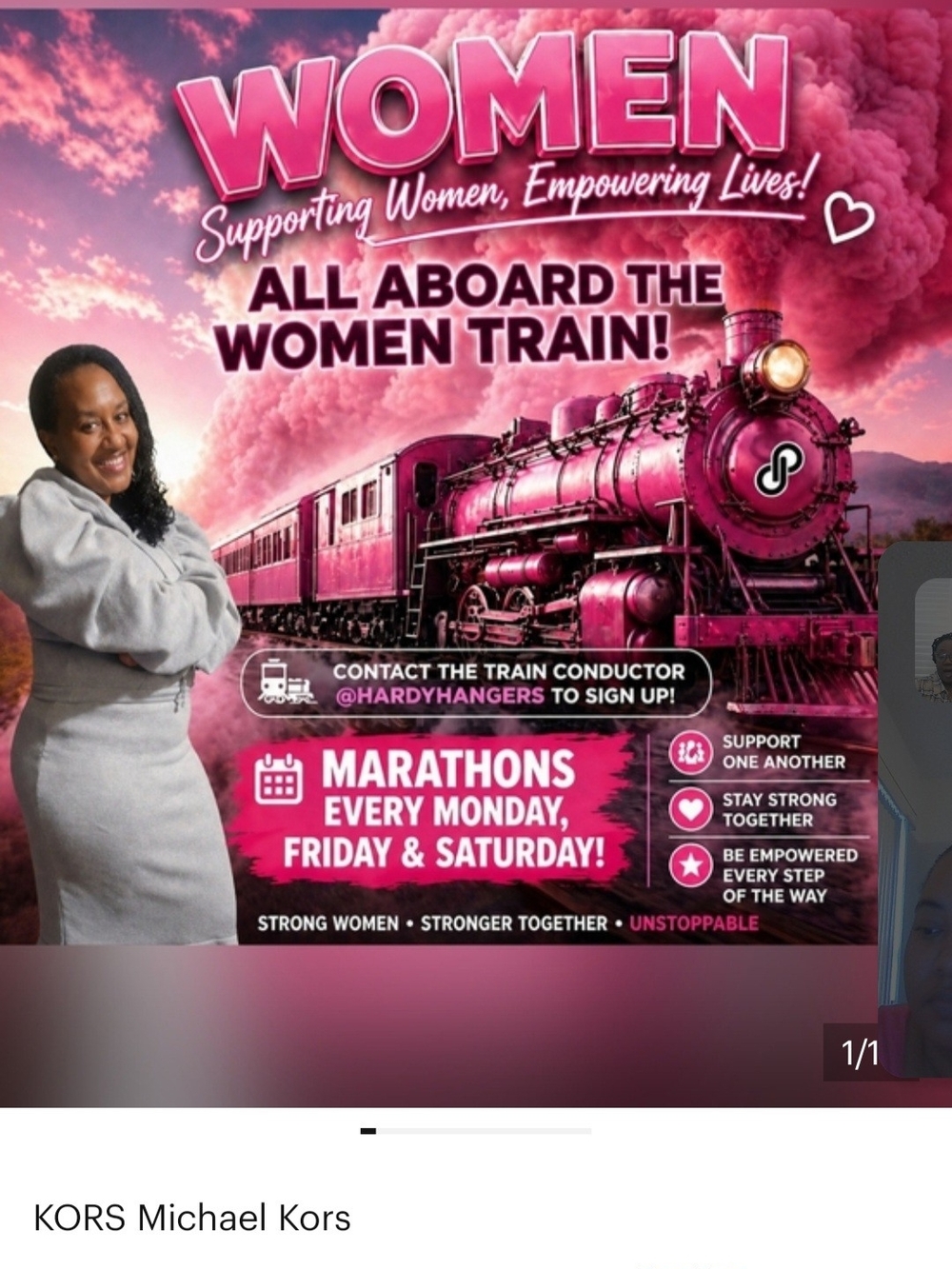 WOMEN SUPPORTING WOMEN MARATHON TRAIN THE CONDUCTOR@HARDYHANGERS